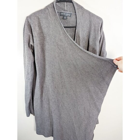 Barefoot Dreams CozyChic Lite Super Soft Open Front Cardigan Gray S/M - Picture 8 of 12